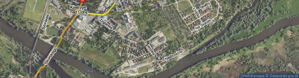 Zdjęcie satelitarne Komisji Edukacji Narodowej ul.